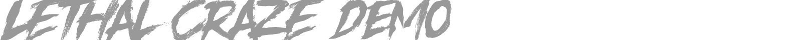 Lethal Craze font preview